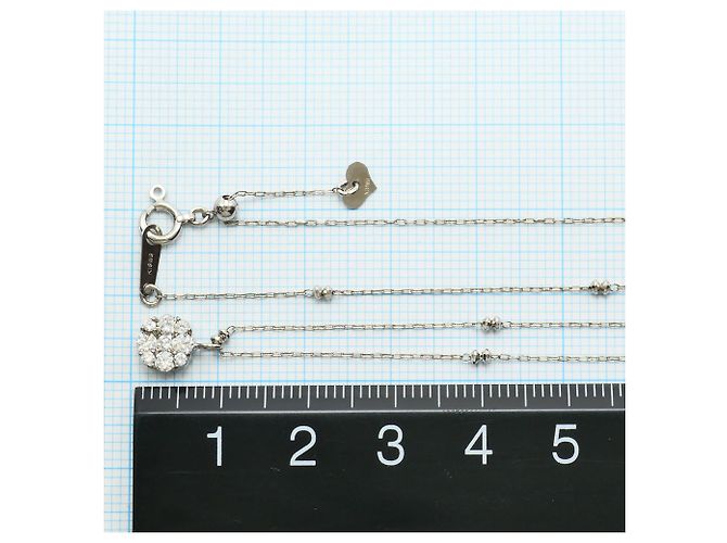 Autre Marque 18K Weißgoldkette mit Diamant Golden - Ansicht 4