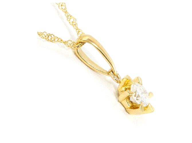 Autre Marque Collana in oro giallo 18K con diamante D'oro - vista 2