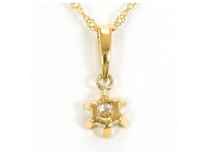 Autre Marque Collana in oro giallo 18K con diamante D'oro - vista 3