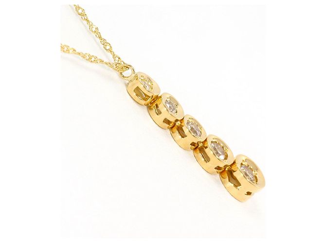 Autre Marque Collana in oro giallo 18K con diamante marrone D'oro - vista 2