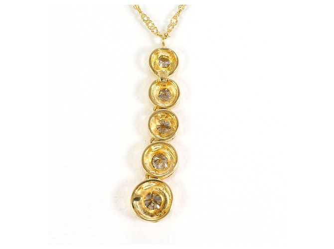 Autre Marque Collana in oro giallo 18K con diamante marrone D'oro - vista 3