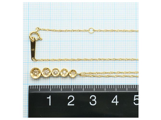 Autre Marque Collana in oro giallo 18K con diamante marrone D'oro - vista 4