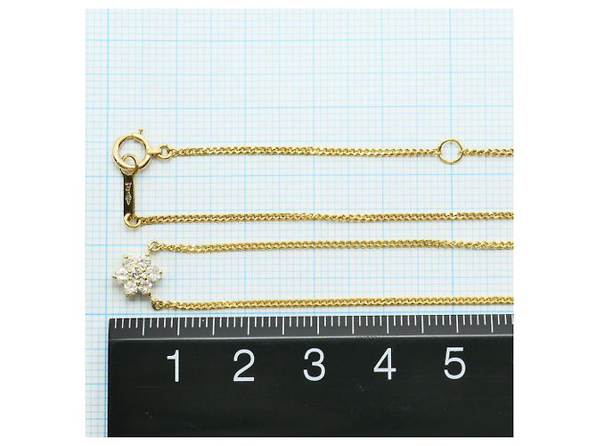 Autre Marque 18K Gelbgoldhalskette mit Diamant Golden - Ansicht 4