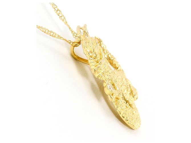 Autre Marque Collana in oro giallo 18K con diamante D'oro - vista 2
