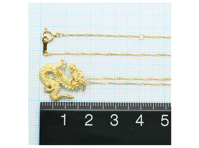 Autre Marque Collana in oro giallo 18K con diamante D'oro - vista 4