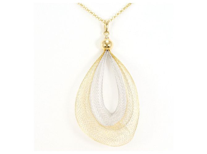 Autre Marque Collana in oro 18K bianco e giallo D'oro - vista 3