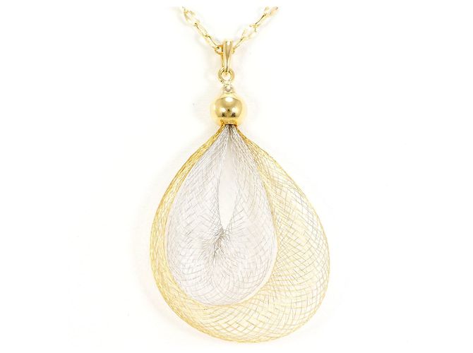 Autre Marque Collana in oro 18K giallo e bianco D'oro - vista 3