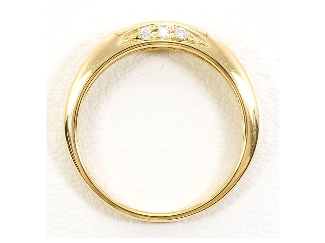 Autre Marque 18K Gelbgold-Ring mit Diamant Golden - Ansicht 2