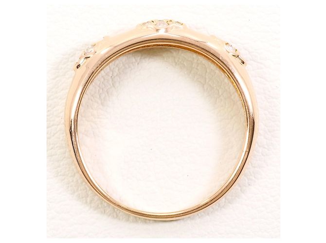 Autre Marque 18K Gelbgold-Ring mit Diamant Golden - Ansicht 2