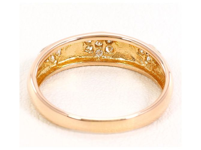 Autre Marque 18K Gelbgold-Ring mit Diamant Golden - Ansicht 3