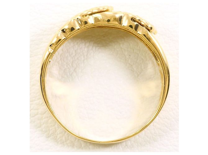 Autre Marque Platin- und Goldring mit Diamant Golden - Ansicht 3
