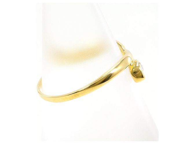 Autre Marque 18K Gelbgold-Ring mit Diamant Golden - Ansicht 2