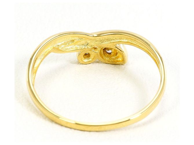 Autre Marque 18K Gelbgold-Ring mit Diamant Golden - Ansicht 3