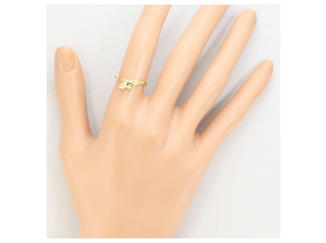 Autre Marque 18K Gelbgold-Ring mit Diamant Golden - Ansicht 5