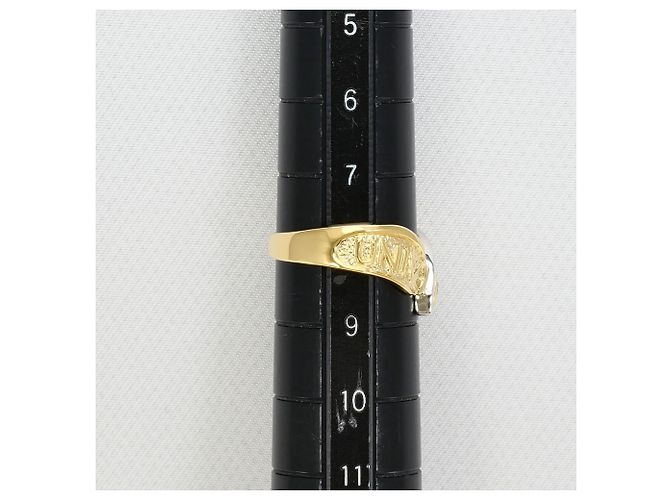 Autre Marque 18K Gelbgold und Platin Diamant Ring Golden - Ansicht 6