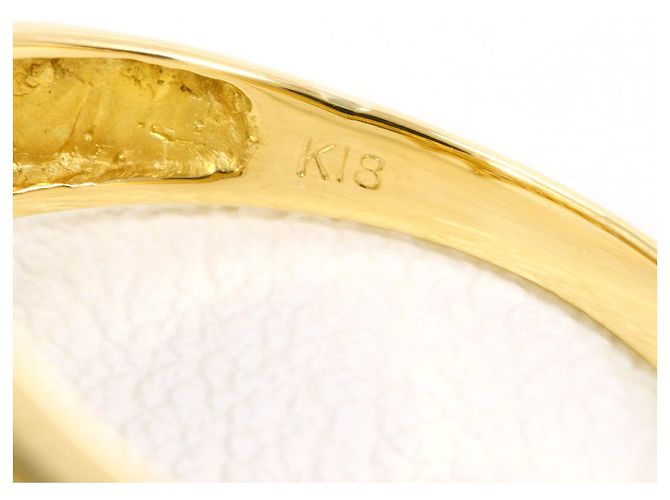Autre Marque 18K Gelbgold-Ring mit Diamant Golden - Ansicht 4