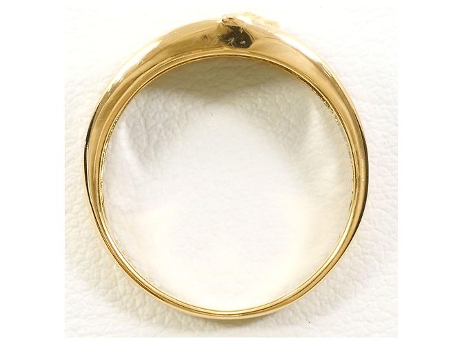 Autre Marque PT900 Platin- und 18K Gelbgold-Ring mit Diamant Golden - Ansicht 2