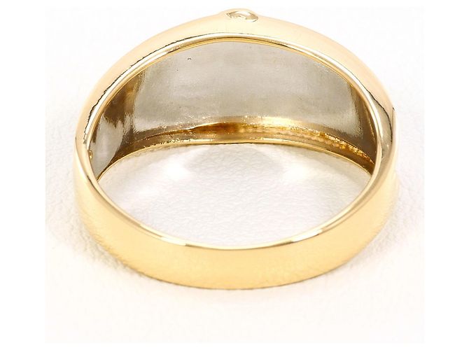 Autre Marque PT900 Platin- und 18K Gelbgold-Ring mit Diamant Golden - Ansicht 3