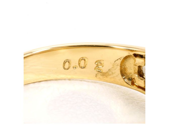 Autre Marque PT900 Platin- und 18K Gelbgold-Ring mit Diamant Golden - Ansicht 5