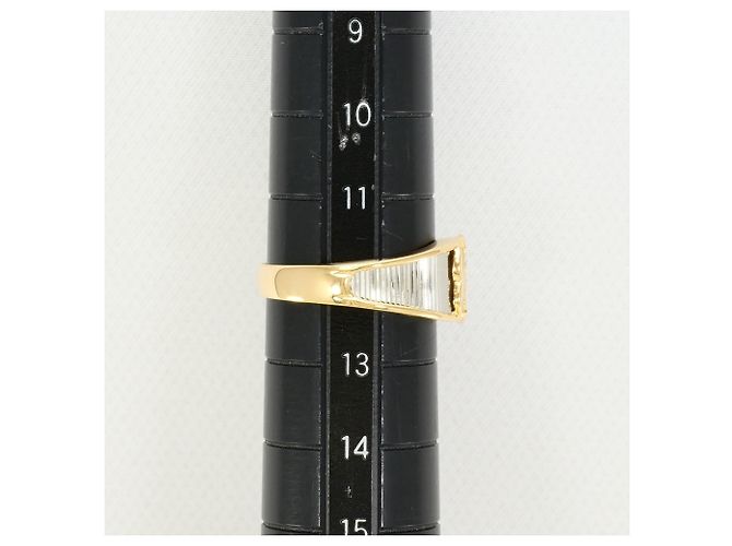 Autre Marque PT900 Platin- und 18K Gelbgold-Ring mit Diamant Golden - Ansicht 7