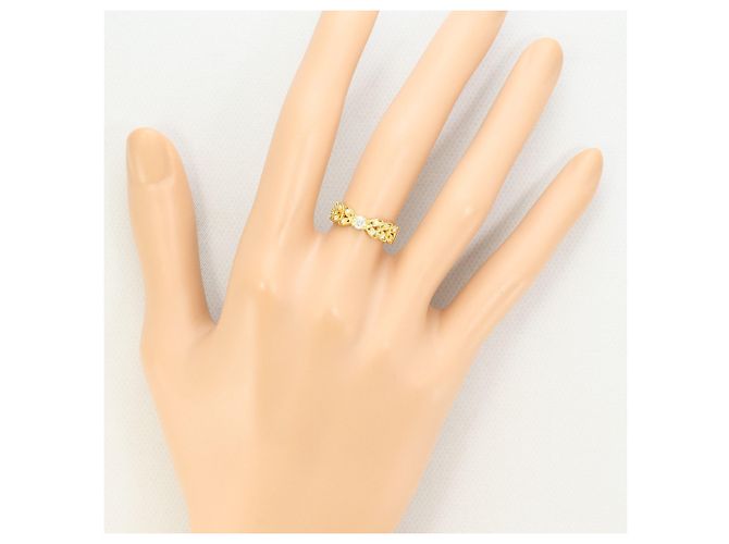 Autre Marque 18K Gelbgold-Ring mit Diamant Golden - Ansicht 6