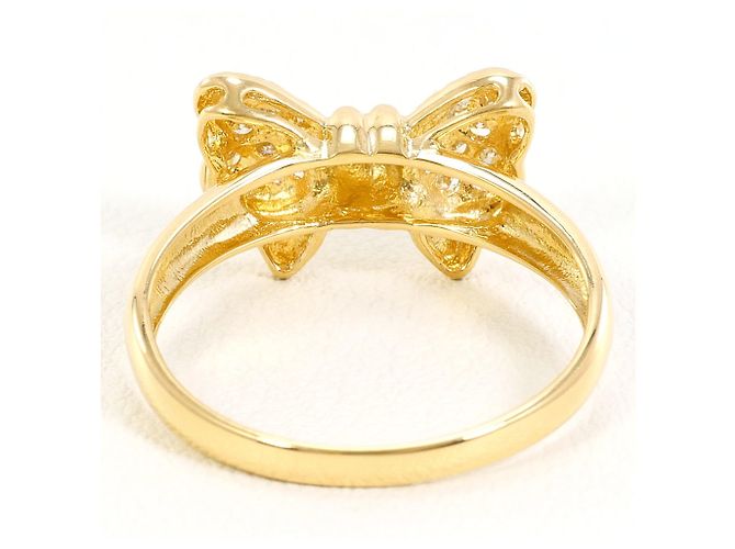 Autre Marque 18K Gelbgold-Ring mit Diamant Golden - Ansicht 3