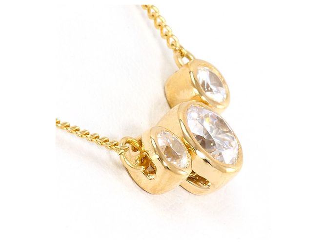 Autre Marque Collana in oro giallo 18K con zircone D'oro - vista 2