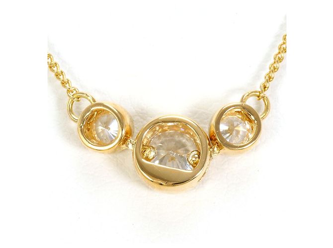 Autre Marque Collana in oro giallo 18K con zircone D'oro - vista 3