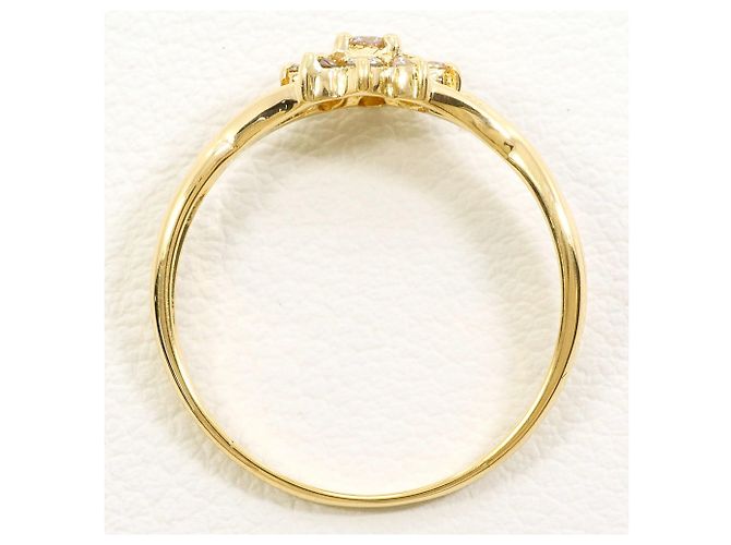 Autre Marque 18K Gelbgold-Ring mit Diamant Golden - Ansicht 2