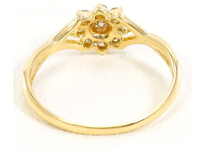 Autre Marque 18K Gelbgold-Ring mit Diamant Golden - Ansicht 3