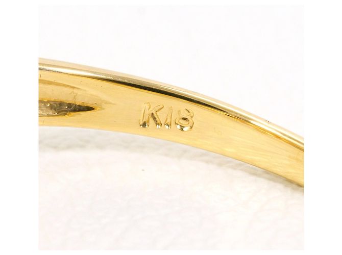 Autre Marque 18K Gelbgold-Ring mit Diamant Golden - Ansicht 5