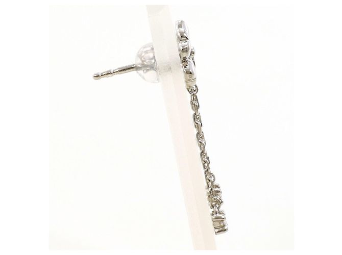 Autre Marque Orecchini a lobo in oro bianco 18K e diamanti D'oro - vista 2