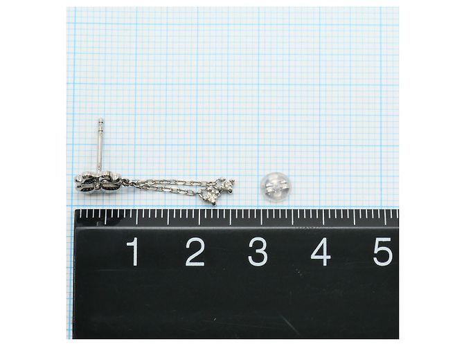 Autre Marque Orecchini a lobo in oro bianco 18K e diamanti D'oro - vista 3