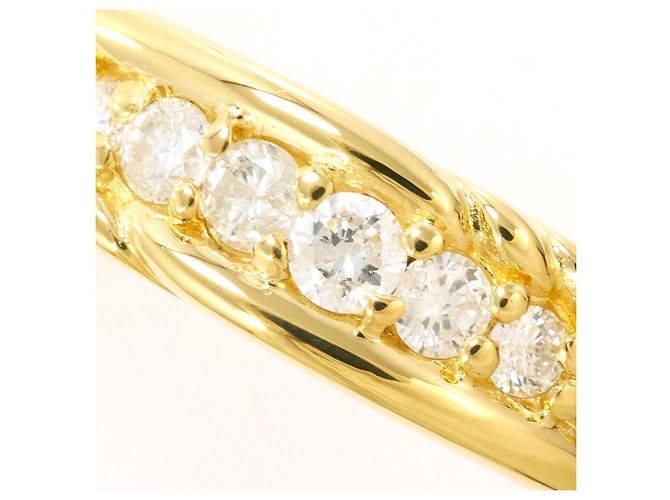Autre Marque 18K Gelbgold-Ring mit Diamant Golden - Ansicht 2