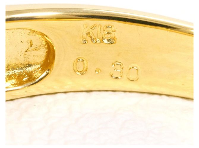 Autre Marque 18K Gelbgold-Ring mit Diamant Golden - Ansicht 5