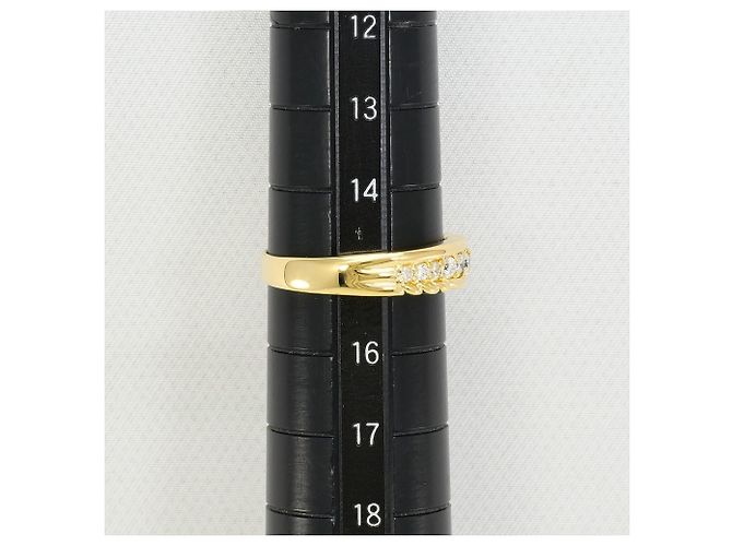 Autre Marque 18K Gelbgold-Ring mit Diamant Golden - Ansicht 7