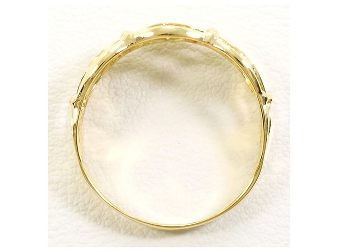 Autre Marque Bague anneau en or jaune 18K avec diamant Doré - vue 2