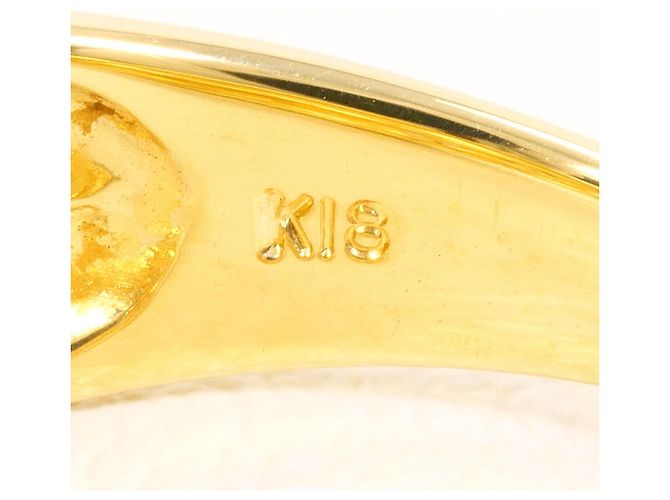 Autre Marque 18K Gelbgold-Ring mit Diamant Golden - Ansicht 5