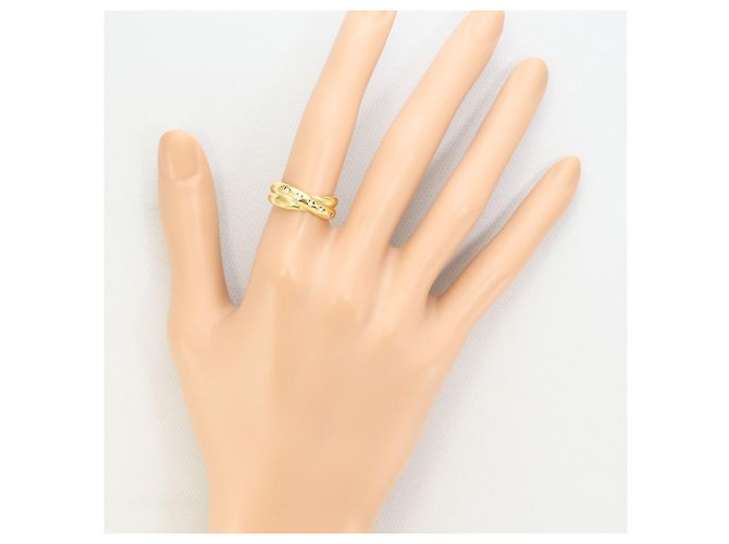 Autre Marque 18K Gelbgold-Ring mit Diamant Golden - Ansicht 7