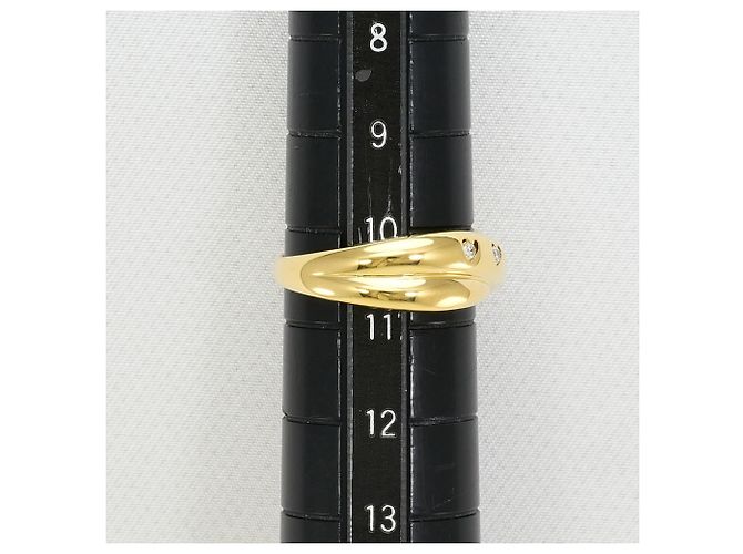 Autre Marque 18K Gelbgold-Ring mit Diamant Golden - Ansicht 8