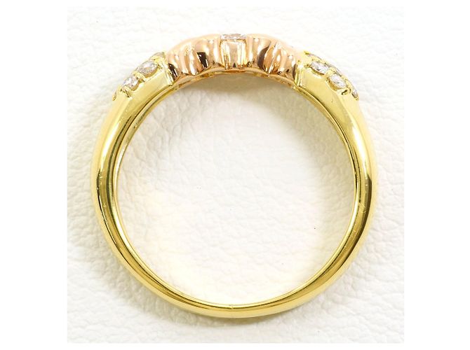 Autre Marque 18K Goldring mit Diamant Golden - Ansicht 3