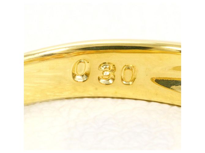 Autre Marque 18K Goldring mit Diamant Golden - Ansicht 6