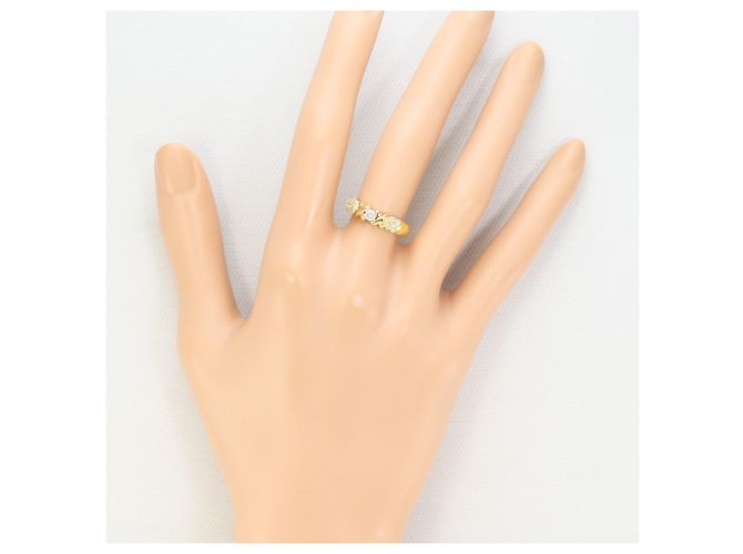 Autre Marque 18K Goldring mit Diamant Golden - Ansicht 7