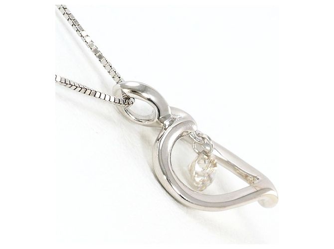 Autre Marque 18K Weißgoldkette mit Diamant Golden - Ansicht 2
