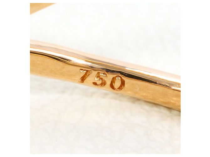 Autre Marque 18K Roségold-Ring mit braunem Zirkonia Golden - Ansicht 4