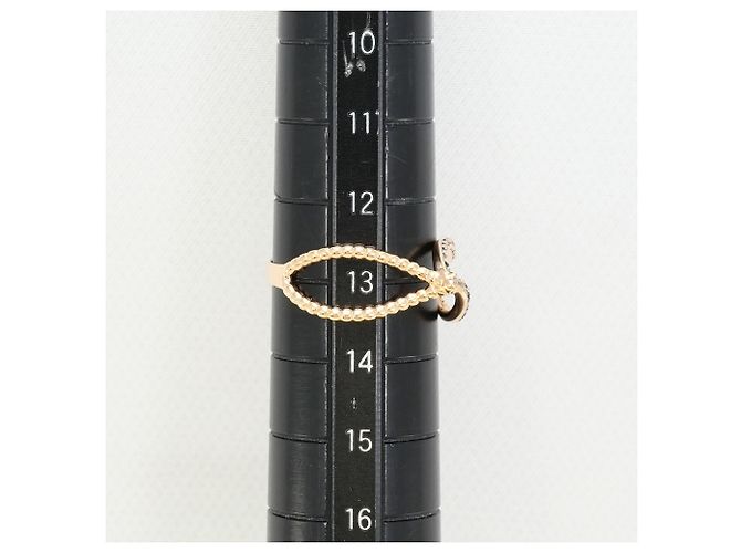 Autre Marque 18K Roségold-Ring mit braunem Zirkonia Golden - Ansicht 6