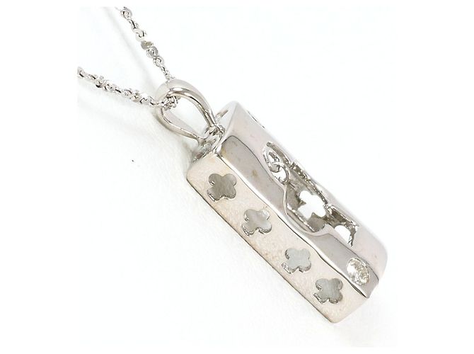 Autre Marque 18K Weißgoldkette mit Diamant Golden - Ansicht 2