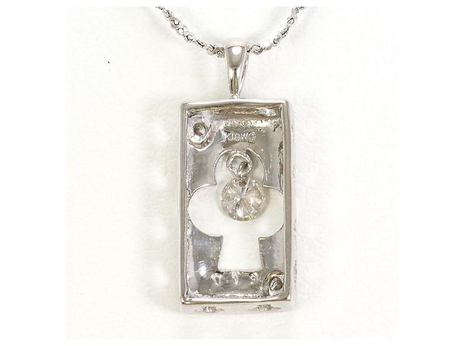 Autre Marque 18K Weißgoldkette mit Diamant Golden - Ansicht 3