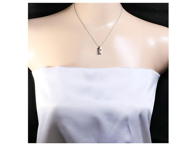 Autre Marque 18K Weißgoldkette mit Diamant Golden - Ansicht 5