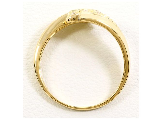 Autre Marque 18K Gelbgold-Ring mit Diamant Golden - Ansicht 2